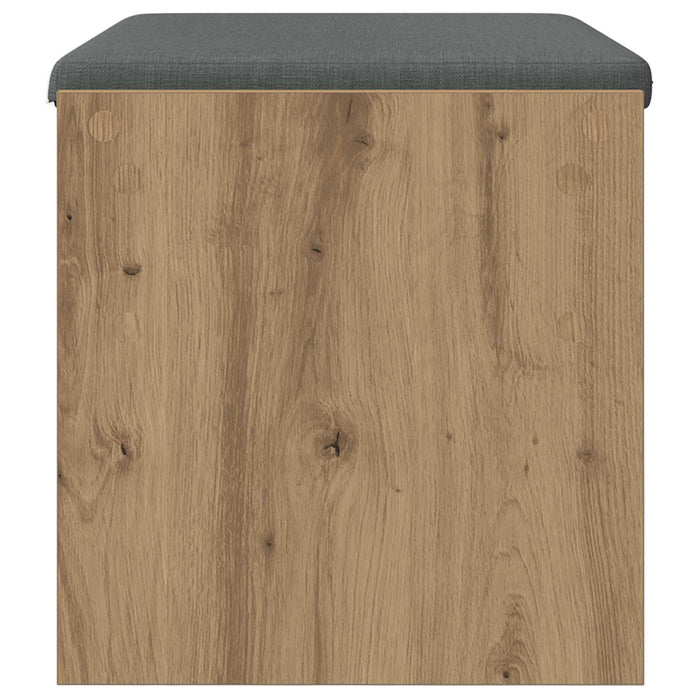 Bancă pentru pantofi cu pernă Stejar Artizanal 63 x 38 x 40 cm WALTI