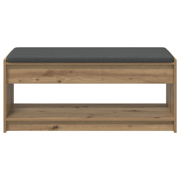 Bancă pentru pantofi cu pernă Stejar Artizanal 103 x 38 x 45 cm WALTI