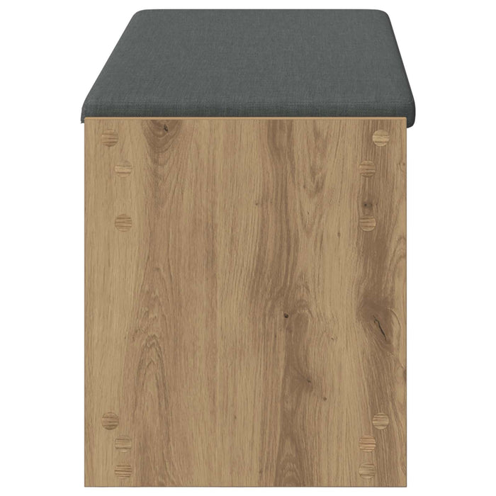 Bancă pentru pantofi cu pernă Stejar Artizanal 103 x 38 x 45 cm WALTI
