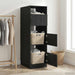 Dulap de rufe Stejar Negru 50 x 68 x 162 cm Lemn compozit - WALTI WALTI