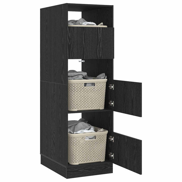 Dulap de rufe Stejar Negru 50 x 68 x 162 cm Lemn compozit - WALTI WALTI