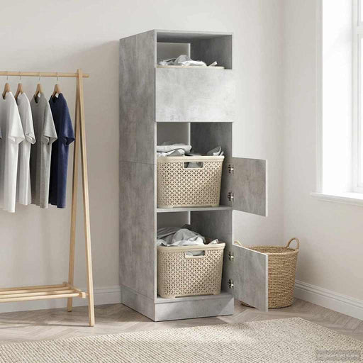 Dulap de rufe cu ușă Beton 50 x 68 x 162 cm Lemn compozit - WALTI WALTI
