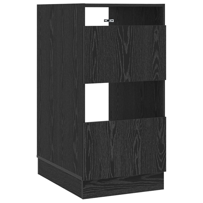 Dulap de rufe Stejar Negru 50 x 68 x 102 cm Lemn compozit - WALTI WALTI