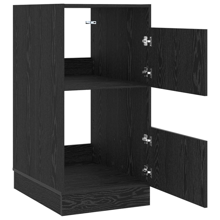 Dulap de rufe Stejar Negru 50 x 68 x 102 cm Lemn compozit - WALTI WALTI