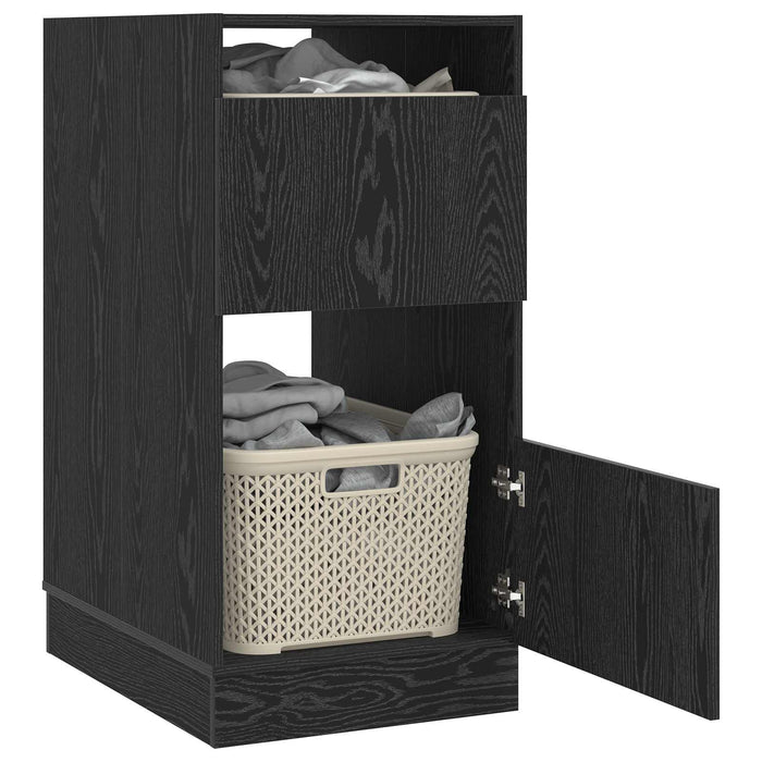 Dulap de rufe Stejar Negru 50 x 68 x 102 cm Lemn compozit - WALTI WALTI
