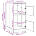 Dulap de rufe cu ușă Sonoma 50 x 68 x 102 cm Lemn compozit - WALTI WALTI