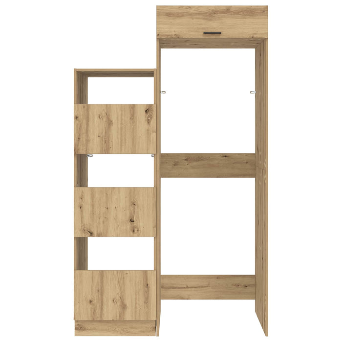 Set dulap de rufe 2 buc. Stejar Artizanal Lemn prelucrat WALTI