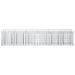Pat ridicat din gabion 2 pcs Argintiu 300 x 50 x 60 cm - WALTI WALTI