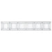 Pat ridicat din gabion 2 pcs Argintiu 300 x 50 x 60 cm - WALTI WALTI