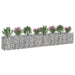 Pat ridicat din gabion 2 pcs Argintiu 400 x 50 x 60 cm - WALTI WALTI