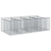 Pat ridicat din gabion 2 pcs Argintiu - WALTI WALTI