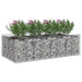 Pat ridicat din gabion 2 pcs Argintiu - WALTI WALTI