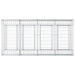 Pat ridicat din gabion 2 pcs Argintiu - WALTI WALTI