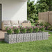 Pat ridicat din gabion 2 pcs Argintiu - WALTI WALTI