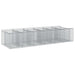 Pat ridicat din gabion 2 pcs Argintiu - WALTI WALTI