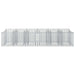 Pat ridicat din gabion 2 pcs Argintiu - WALTI WALTI