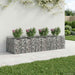 Pat ridicat din gabion 3 pcs Argintiu - WALTI WALTI