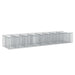 Pat ridicat din gabion 3 pcs Argintiu - WALTI WALTI