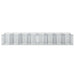 Pat ridicat din gabion 3 pcs Argintiu - WALTI WALTI