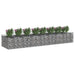 Pat ridicat din gabion 3 pcs Argintiu - WALTI WALTI