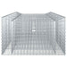 Pat ridicat din gabion 3 pcs Argintiu - WALTI WALTI