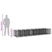 Pat ridicat din gabion 3 pcs Argintiu - WALTI WALTI