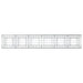 Pat ridicat din gabion 2 pcs Argintiu 300 x 50 x 80 cm - WALTI WALTI