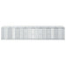 Pat ridicat din gabion 3 pcs Argintiu 400 x 50 x 80 cm - WALTI WALTI
