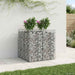 Pat ridicat din gabion 2 pcs Argintiu - WALTI WALTI