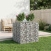 Pat ridicat din gabion 2 pcs Argintiu - WALTI WALTI