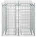 Pat ridicat din gabion 2 pcs Argintiu - WALTI WALTI