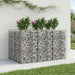 Pat ridicat din gabion 2 pcs Argintiu - WALTI WALTI