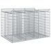 Pat ridicat din gabion 2 pcs Argintiu - WALTI WALTI