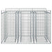 Pat ridicat din gabion 2 pcs Argintiu - WALTI WALTI
