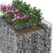Pat ridicat din gabion 2 pcs Argintiu - WALTI WALTI