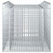 Pat ridicat din gabion 2 pcs Argintiu - WALTI WALTI