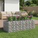 Pat ridicat din gabion 2 pcs Argintiu - WALTI WALTI