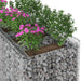 Pat ridicat din gabion 2 pcs Argintiu - WALTI WALTI