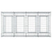 Pat ridicat din gabion 2 pcs Argintiu - WALTI WALTI