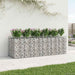 Pat ridicat din gabion 3 pcs Argintiu - WALTI WALTI