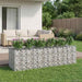 Pat ridicat din gabion 3 pcs Argintiu - WALTI WALTI