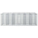Pat ridicat din gabion 3 pcs Argintiu - WALTI WALTI