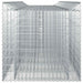 Pat ridicat din gabion 4 pcs Argintiu - WALTI WALTI