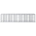 Pat ridicat din gabion 2 pcs Argintiu 260 x 60 x 55 cm - WALTI WALTI