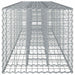 Pat ridicat din gabion 2 pcs Argintiu 260 x 60 x 55 cm - WALTI WALTI