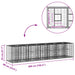 Pat ridicat din gabion 2 pcs Argintiu 260 x 60 x 55 cm - WALTI WALTI