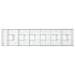 Pat ridicat din gabion 2 pcs Argintiu 260 x 60 x 55 cm - WALTI WALTI