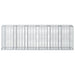 Pat ridicat din gabion 2 pcs Argintiu 250 x 50 x 80 cm - WALTI WALTI