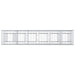 Pat ridicat din gabion 2 pcs Argintiu 250 x 50 x 80 cm - WALTI WALTI