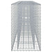 Pat ridicat din gabion 2 pcs Argintiu 330 x 50 x 80 cm - WALTI WALTI